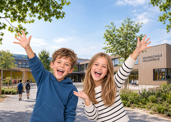 Wahlversprechen gehalten: Der Neubau der Grundschule Heiligkreuz kommt!